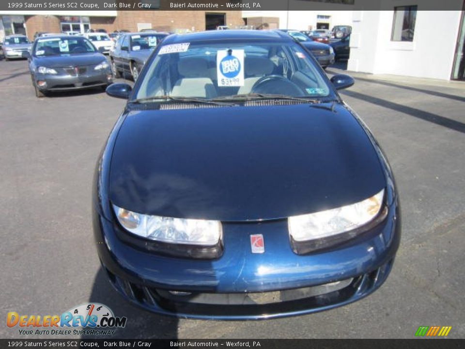 1999 Saturn S Series SC2 Coupe Dark Blue / Gray Photo #2