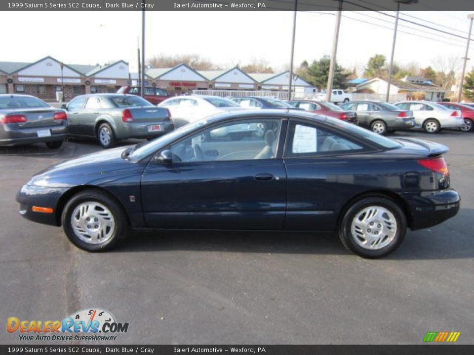 1999 Saturn S Series SC2 Coupe Dark Blue / Gray Photo #4