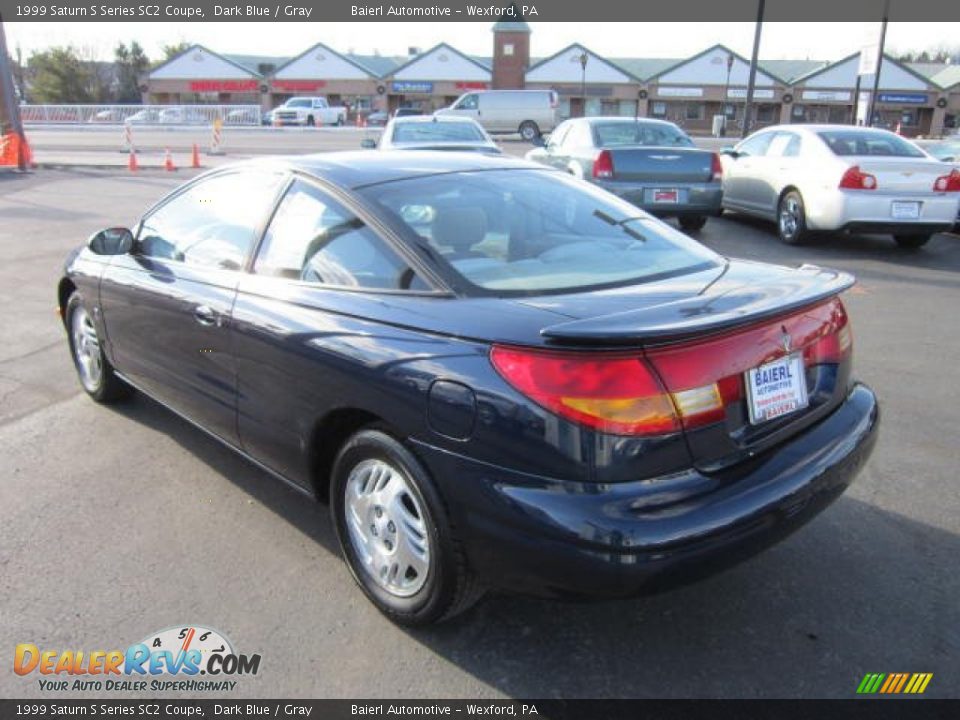 1999 Saturn S Series SC2 Coupe Dark Blue / Gray Photo #5