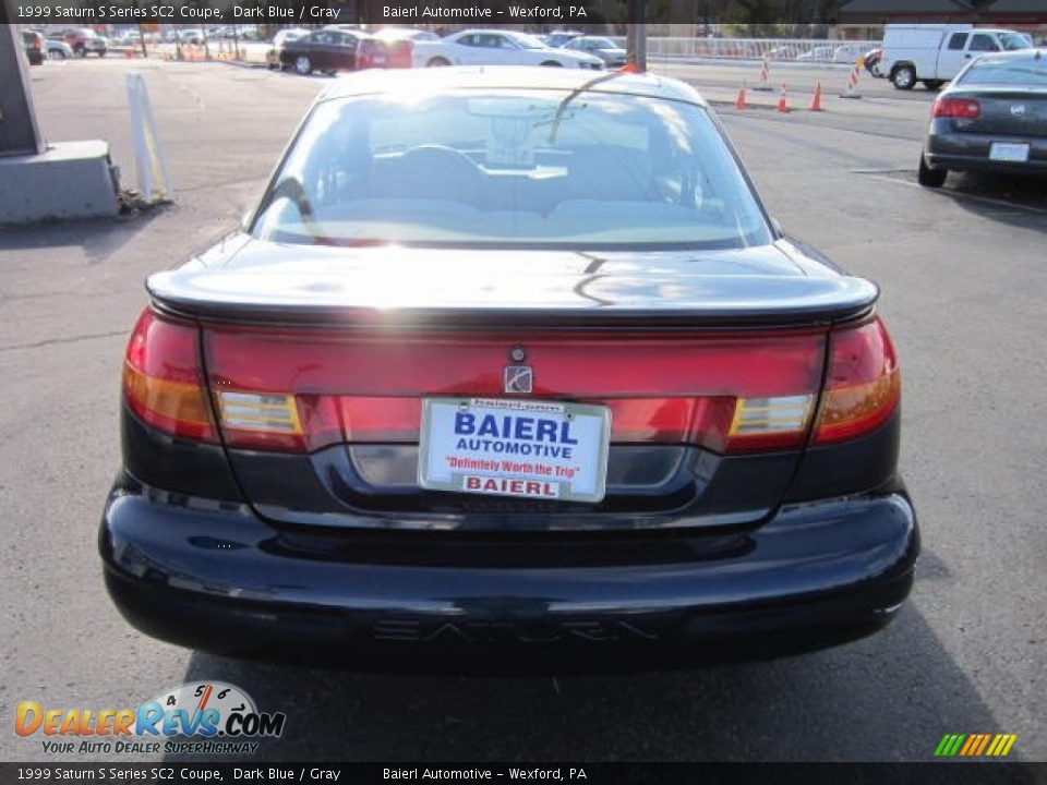 1999 Saturn S Series SC2 Coupe Dark Blue / Gray Photo #6