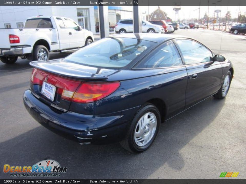 1999 Saturn S Series SC2 Coupe Dark Blue / Gray Photo #7