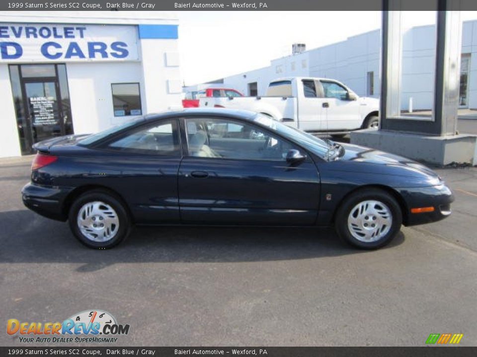 1999 Saturn S Series SC2 Coupe Dark Blue / Gray Photo #8