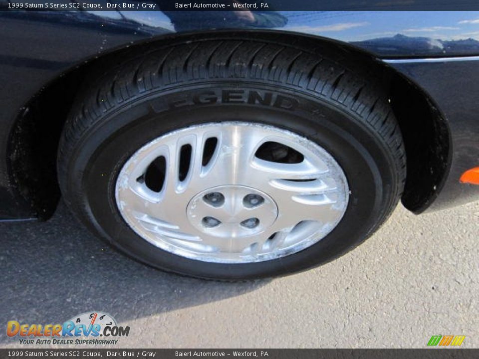 1999 Saturn S Series SC2 Coupe Dark Blue / Gray Photo #9