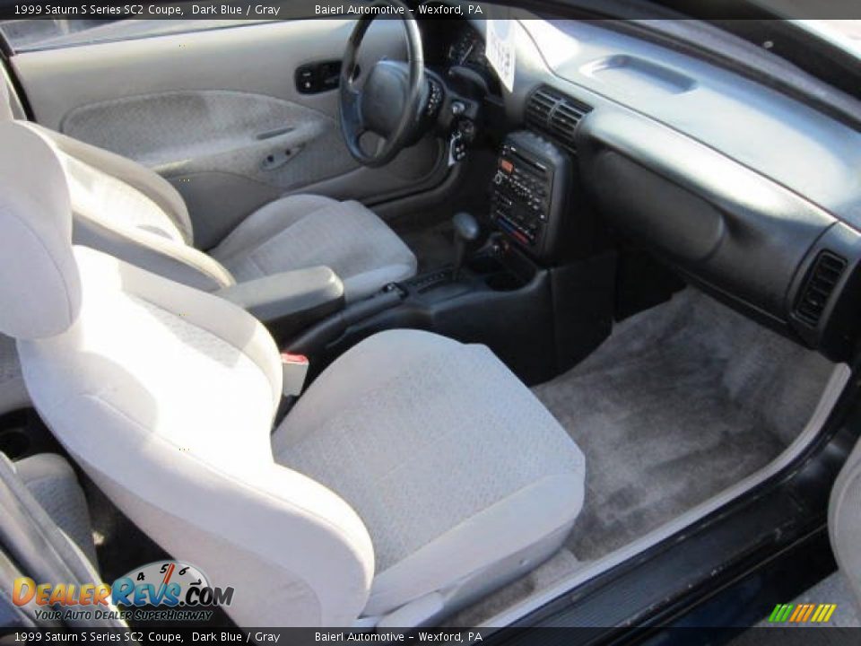 1999 Saturn S Series SC2 Coupe Dark Blue / Gray Photo #10