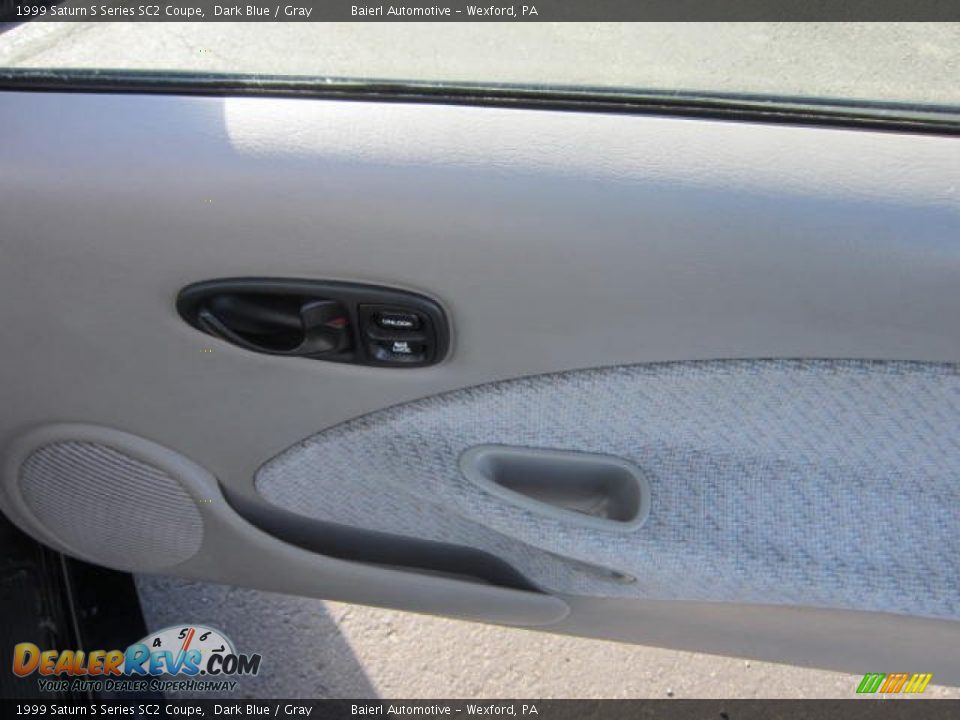 1999 Saturn S Series SC2 Coupe Dark Blue / Gray Photo #11