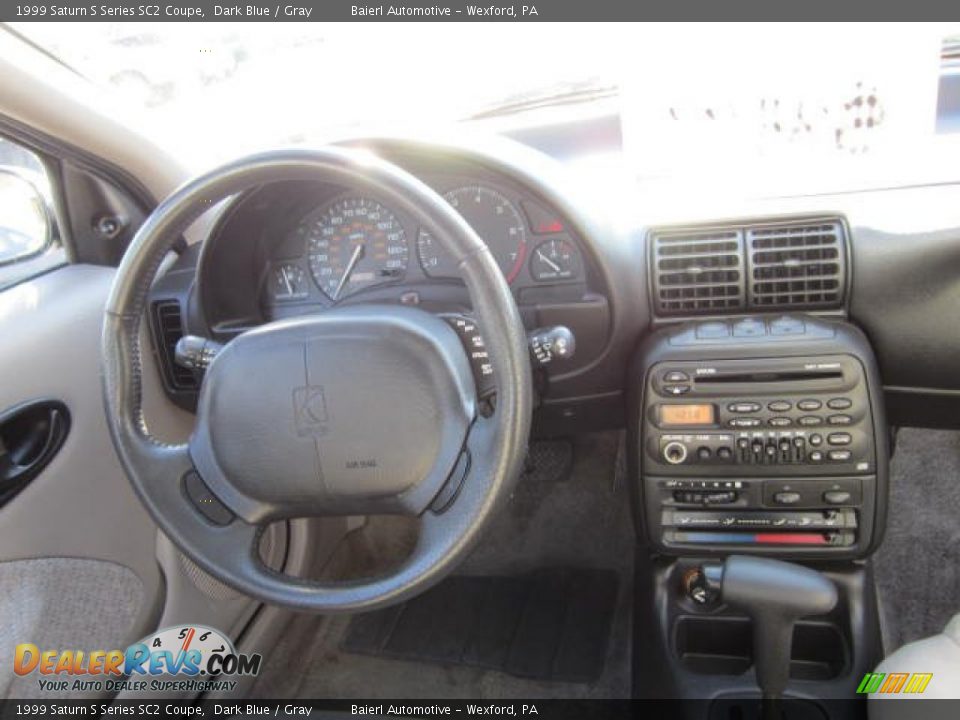 1999 Saturn S Series SC2 Coupe Dark Blue / Gray Photo #13