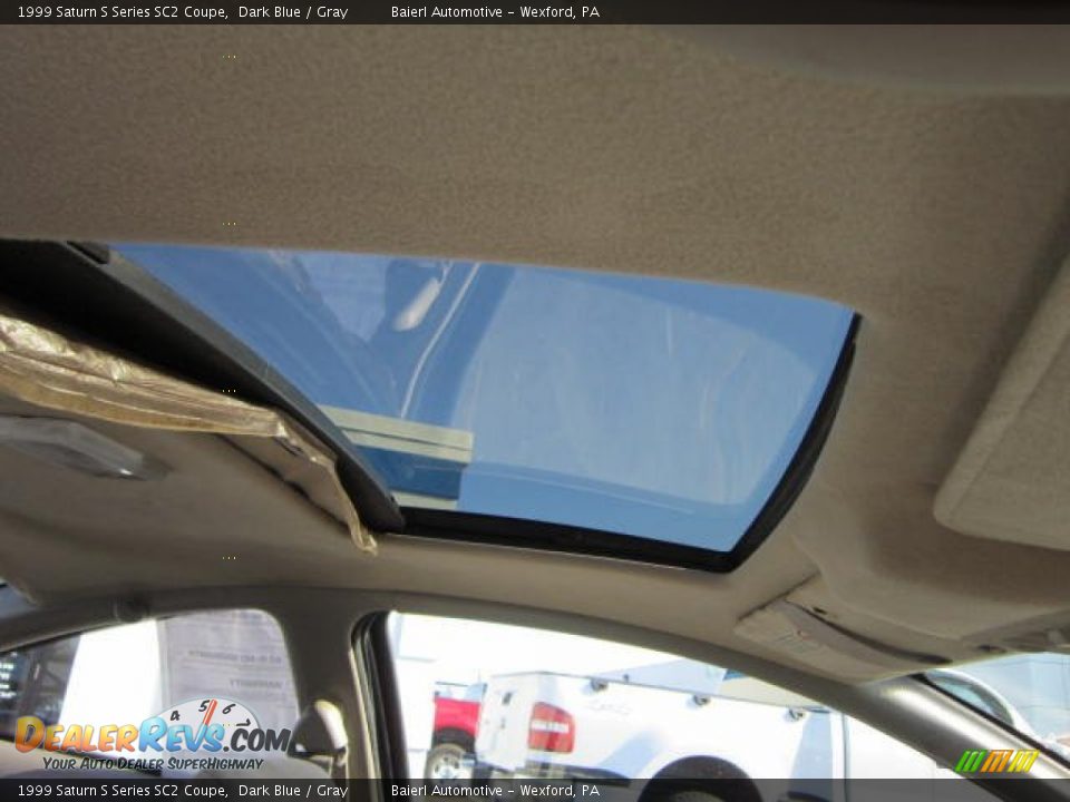 1999 Saturn S Series SC2 Coupe Dark Blue / Gray Photo #14