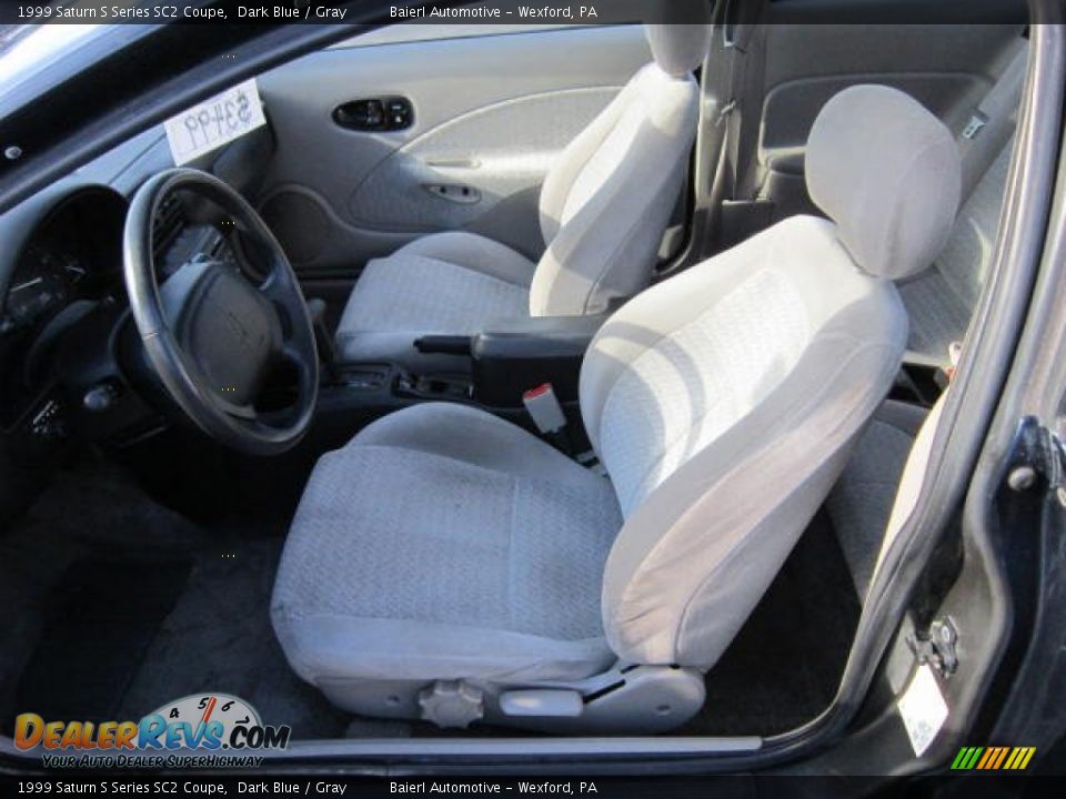 1999 Saturn S Series SC2 Coupe Dark Blue / Gray Photo #15