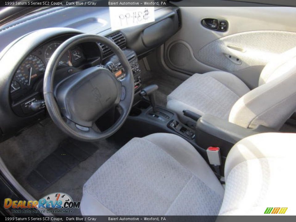 1999 Saturn S Series SC2 Coupe Dark Blue / Gray Photo #16
