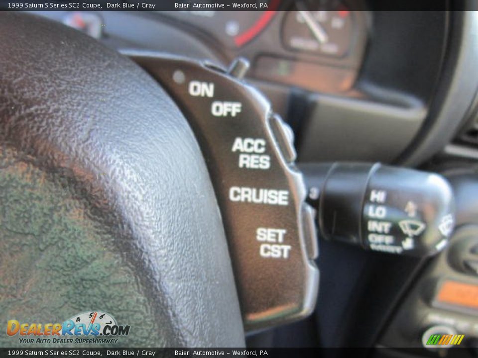 1999 Saturn S Series SC2 Coupe Dark Blue / Gray Photo #18