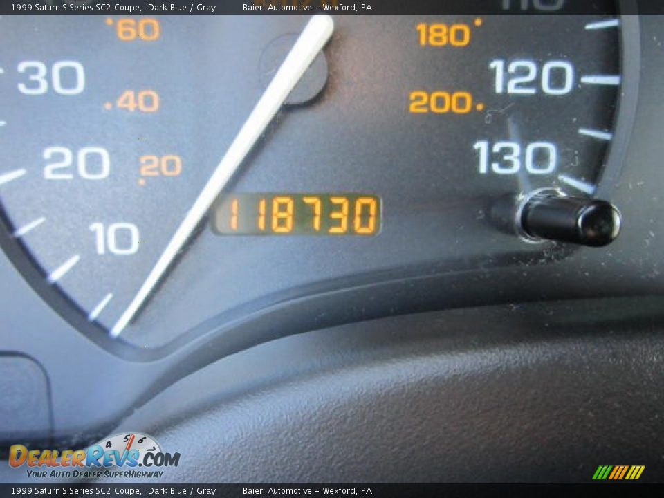 1999 Saturn S Series SC2 Coupe Dark Blue / Gray Photo #20