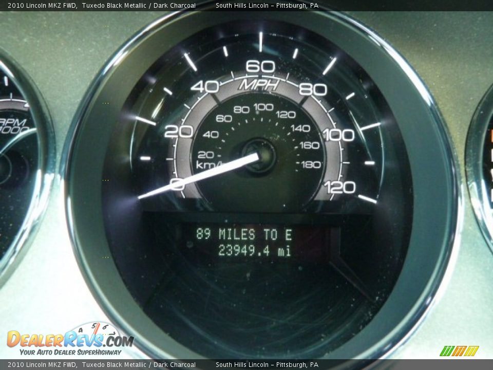 2010 Lincoln MKZ FWD Tuxedo Black Metallic / Dark Charcoal Photo #15