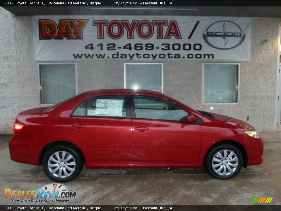 2012 Toyota Corolla LE Barcelona Red Metallic / Bisque Photo #1