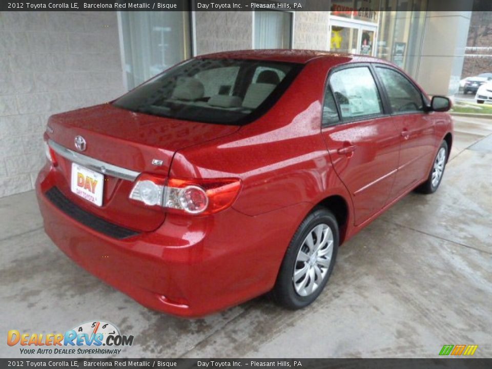 2012 Toyota Corolla LE Barcelona Red Metallic / Bisque Photo #2