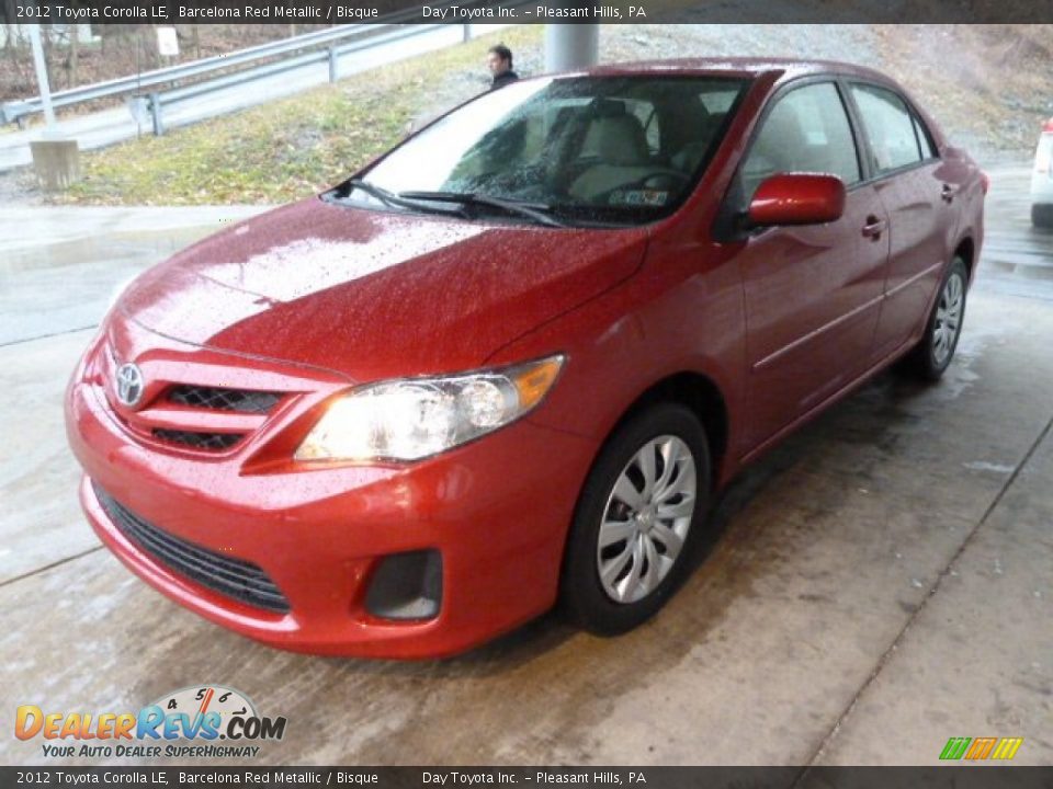 2012 Toyota Corolla LE Barcelona Red Metallic / Bisque Photo #5