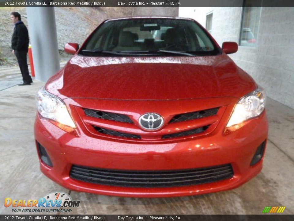 2012 Toyota Corolla LE Barcelona Red Metallic / Bisque Photo #6