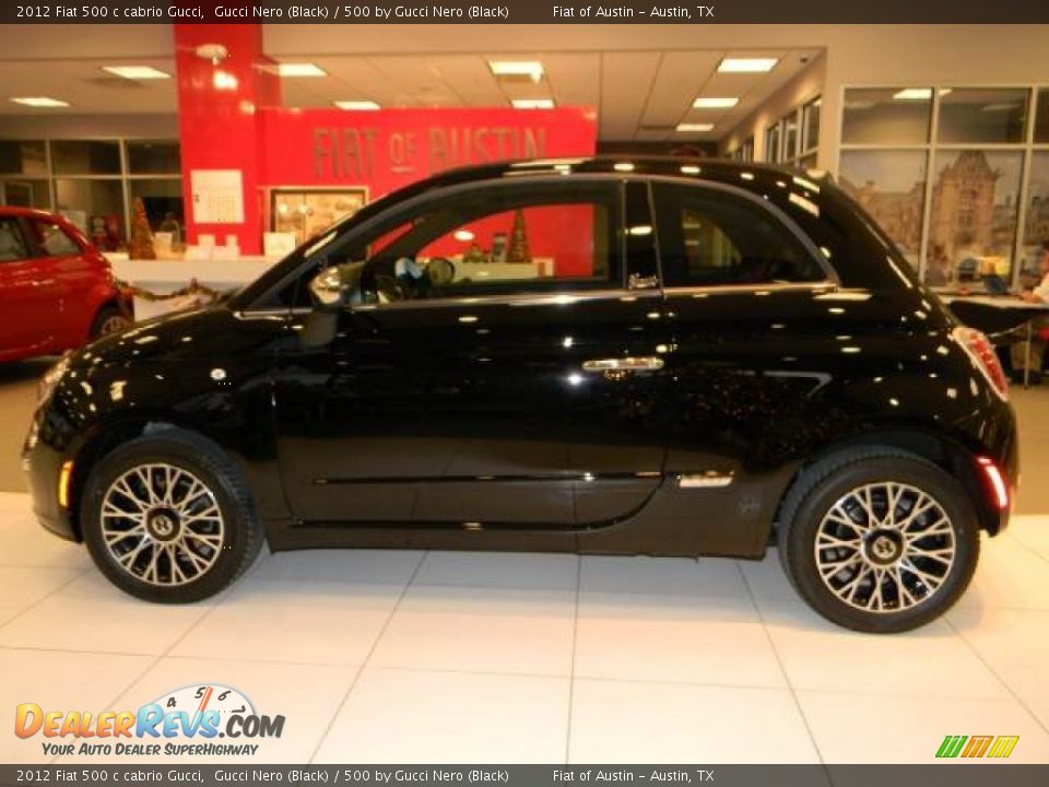 2012 Fiat 500 c cabrio Gucci Gucci Nero (Black) / 500 by Gucci Nero (Black) Photo #2