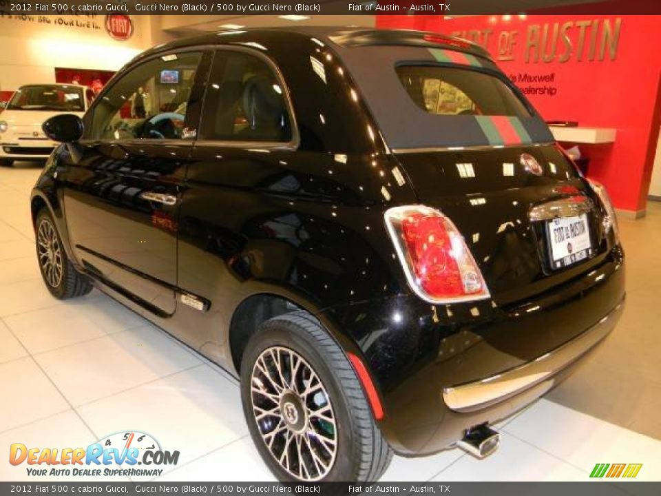 2012 Fiat 500 c cabrio Gucci Gucci Nero (Black) / 500 by Gucci Nero (Black) Photo #3