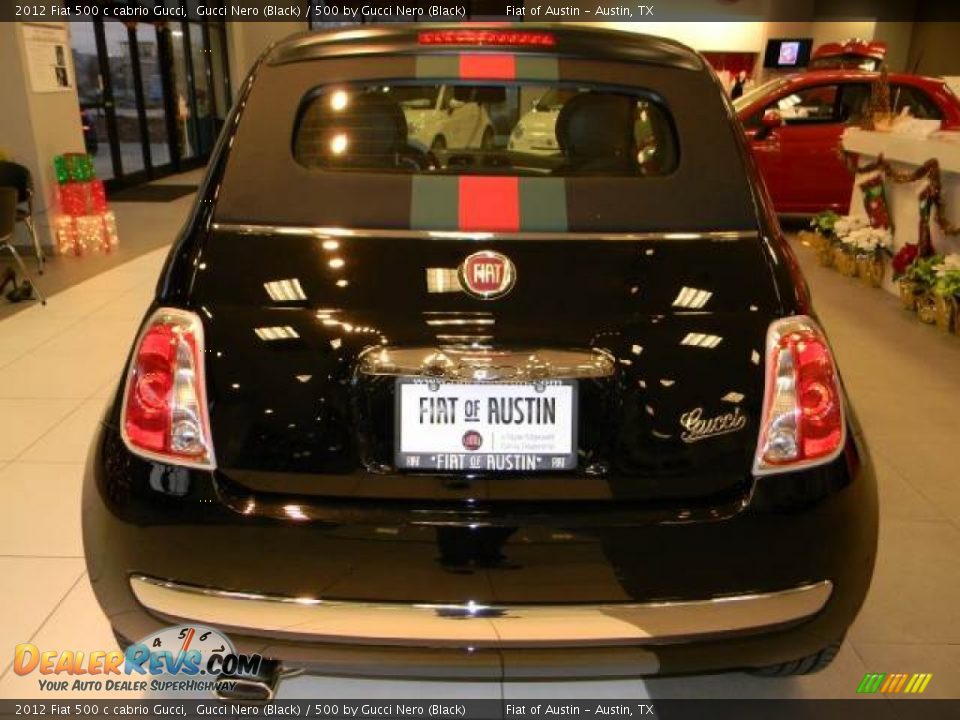 2012 Fiat 500 c cabrio Gucci Gucci Nero (Black) / 500 by Gucci Nero (Black) Photo #4