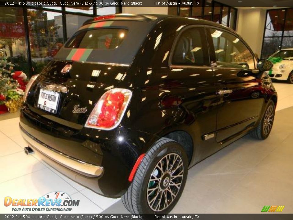 2012 Fiat 500 c cabrio Gucci Gucci Nero (Black) / 500 by Gucci Nero (Black) Photo #5