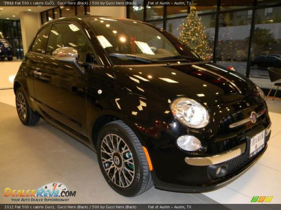 2012 Fiat 500 c cabrio Gucci Gucci Nero (Black) / 500 by Gucci Nero (Black) Photo #6