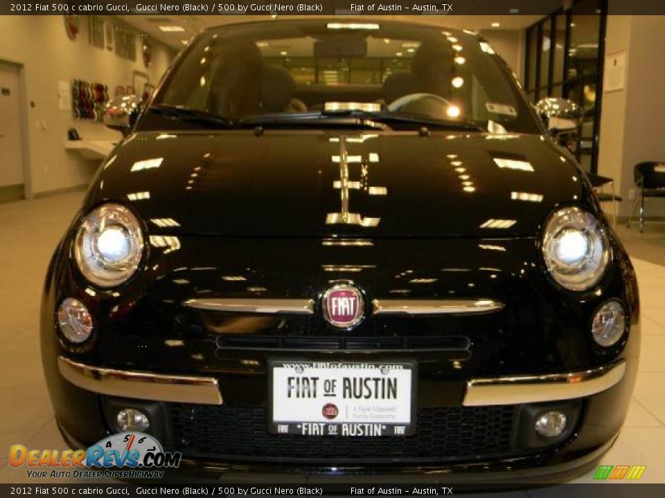 2012 Fiat 500 c cabrio Gucci Gucci Nero (Black) / 500 by Gucci Nero (Black) Photo #7