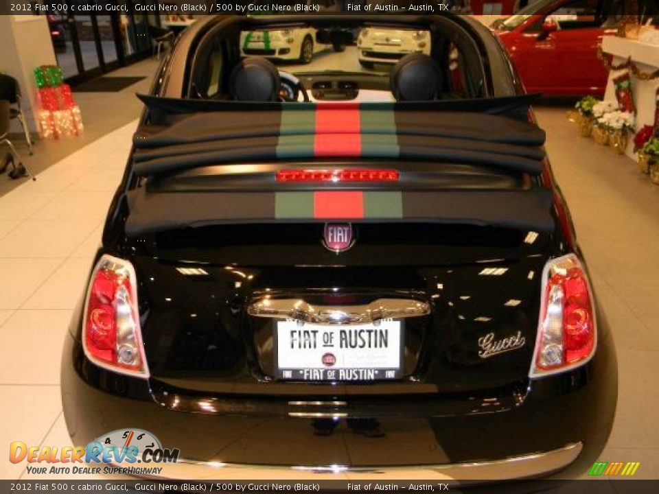 2012 Fiat 500 c cabrio Gucci Gucci Nero (Black) / 500 by Gucci Nero (Black) Photo #8
