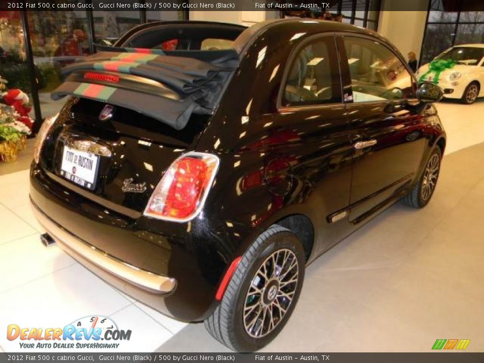 2012 Fiat 500 c cabrio Gucci Gucci Nero (Black) / 500 by Gucci Nero (Black) Photo #9