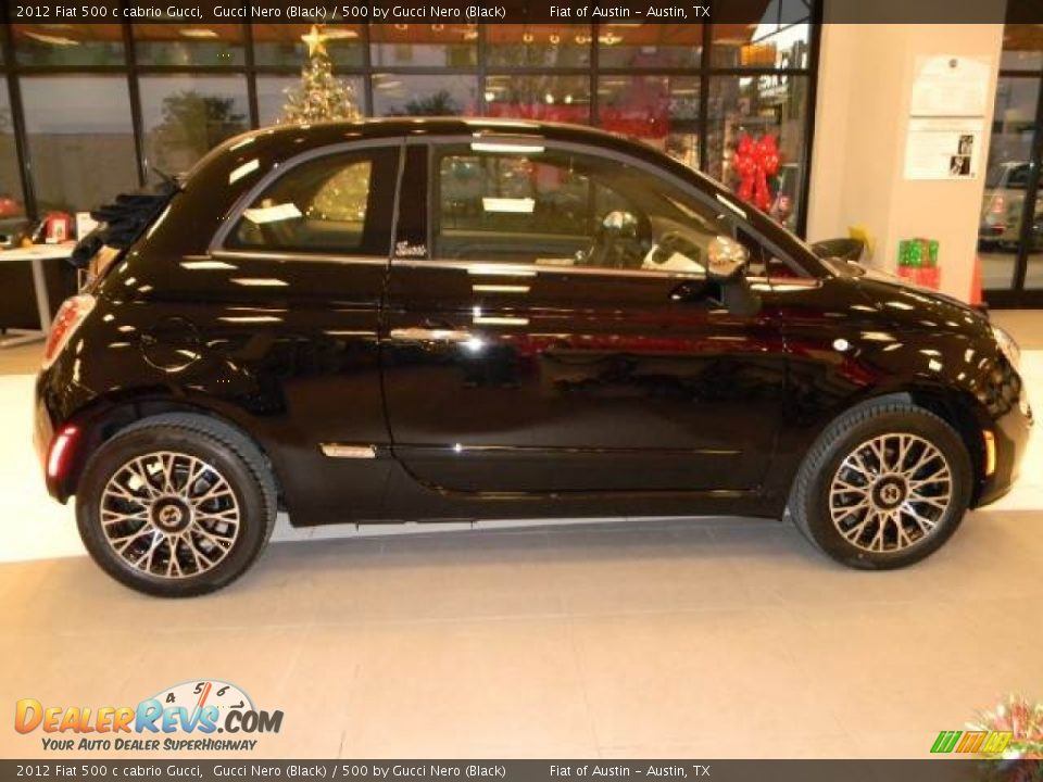 2012 Fiat 500 c cabrio Gucci Gucci Nero (Black) / 500 by Gucci Nero (Black) Photo #10