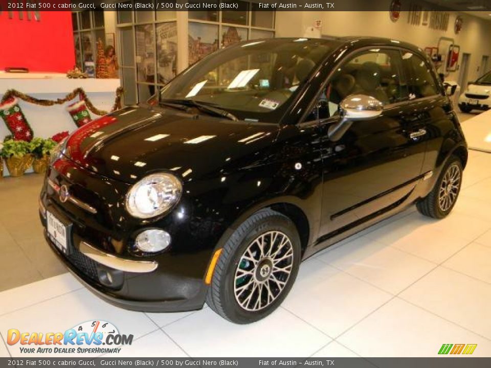 2012 Fiat 500 c cabrio Gucci Gucci Nero (Black) / 500 by Gucci Nero (Black) Photo #11