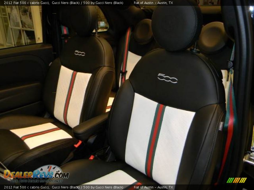 500 by Gucci Nero (Black) Interior - 2012 Fiat 500 c cabrio Gucci Photo #15