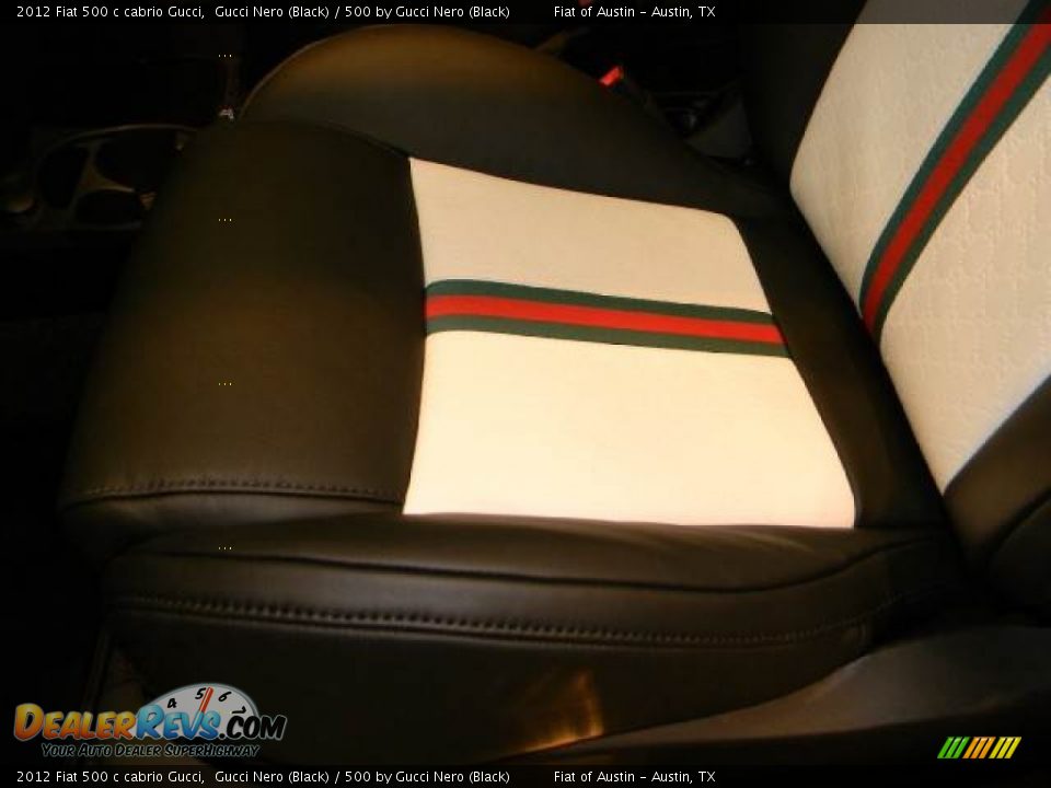 2012 Fiat 500 c cabrio Gucci Gucci Nero (Black) / 500 by Gucci Nero (Black) Photo #16