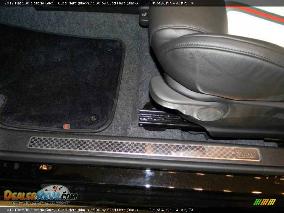 2012 Fiat 500 c cabrio Gucci Gucci Nero (Black) / 500 by Gucci Nero (Black) Photo #22
