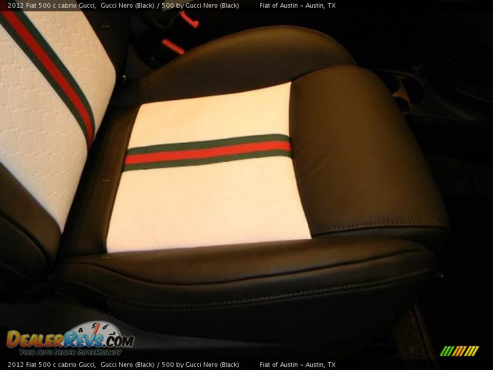 2012 Fiat 500 c cabrio Gucci Gucci Nero (Black) / 500 by Gucci Nero (Black) Photo #24