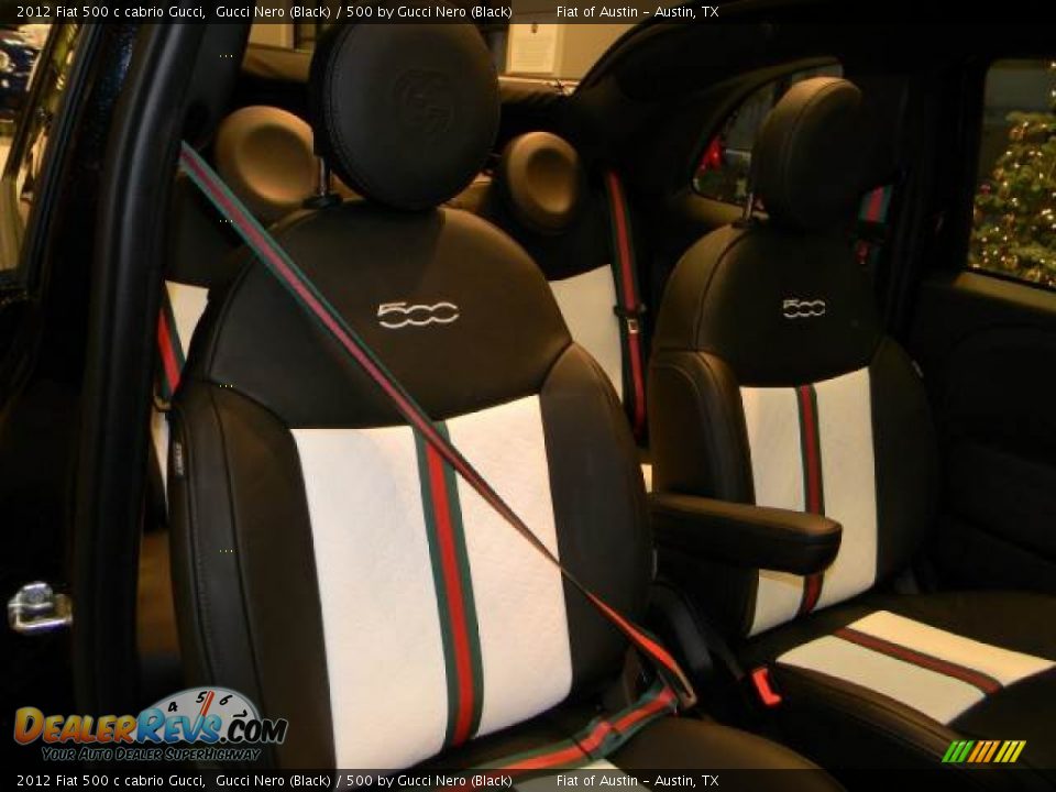 500 by Gucci Nero (Black) Interior - 2012 Fiat 500 c cabrio Gucci Photo #25