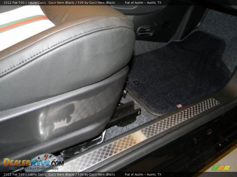 2012 Fiat 500 c cabrio Gucci Gucci Nero (Black) / 500 by Gucci Nero (Black) Photo #27