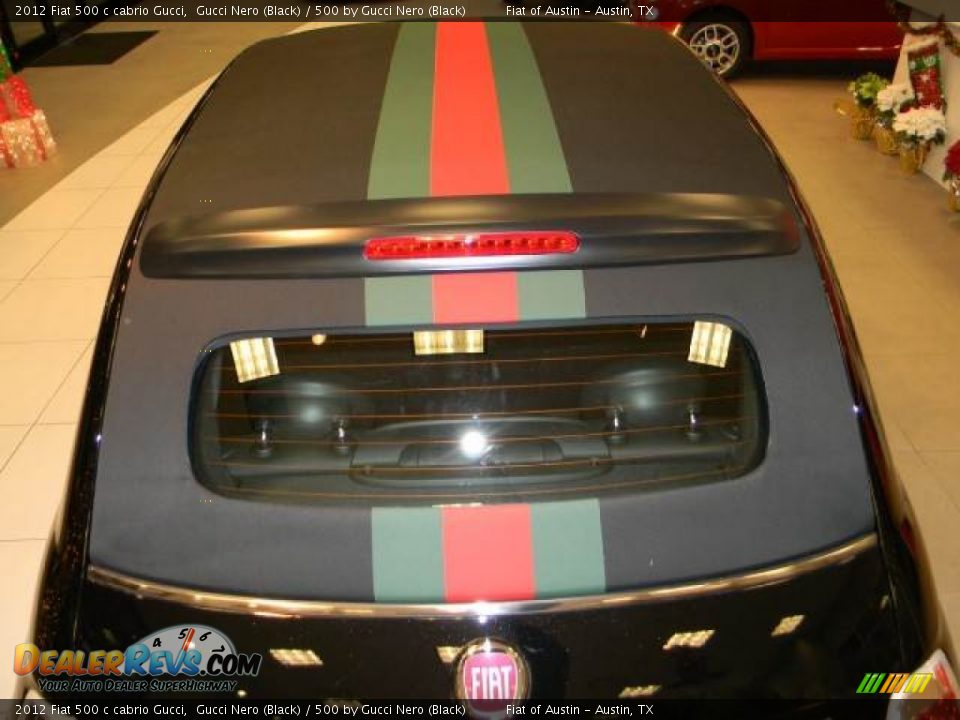 2012 Fiat 500 c cabrio Gucci Gucci Nero (Black) / 500 by Gucci Nero (Black) Photo #31