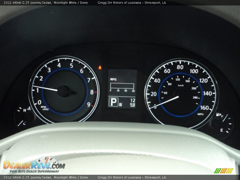 2012 Infiniti G 25 Journey Sedan Gauges Photo #9