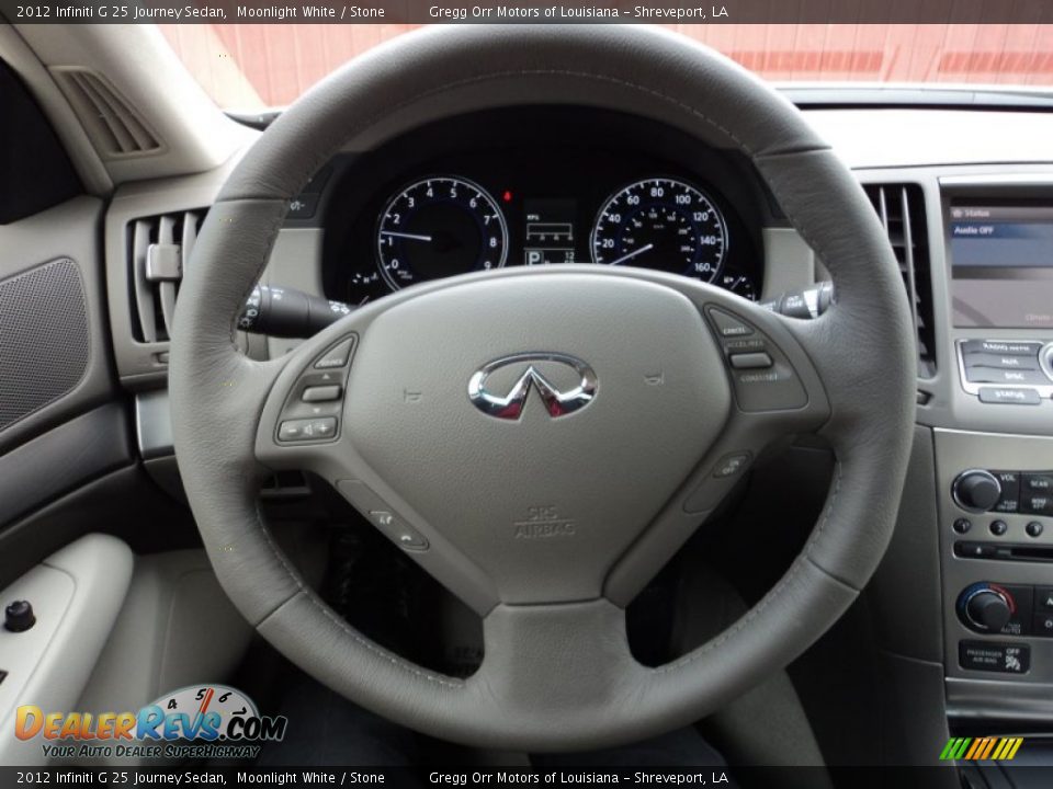 2012 Infiniti G 25 Journey Sedan Steering Wheel Photo #10