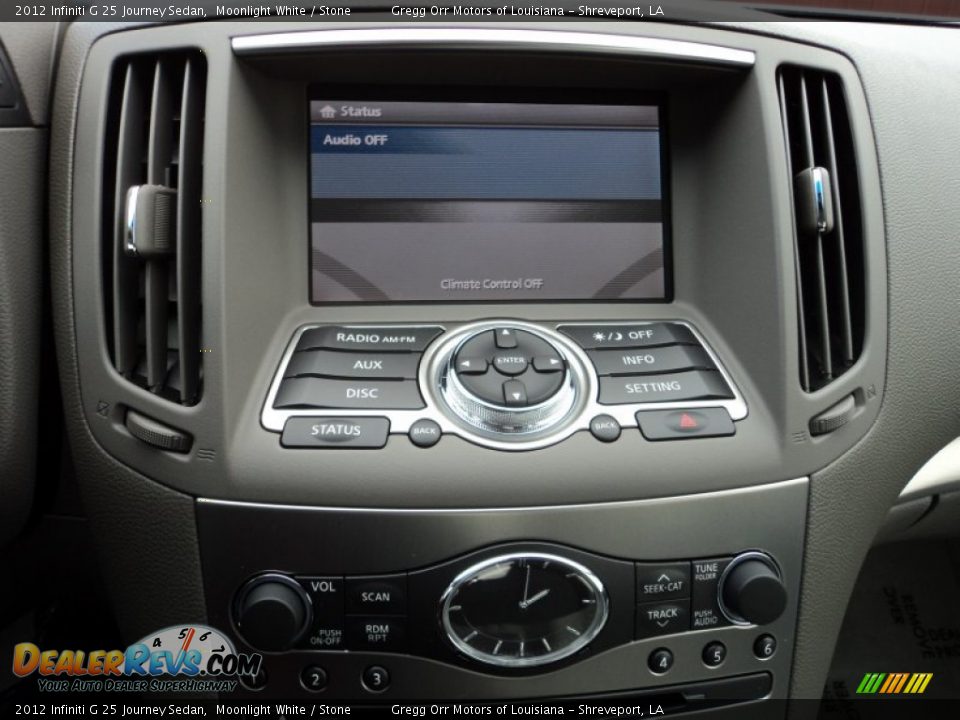 Controls of 2012 Infiniti G 25 Journey Sedan Photo #13