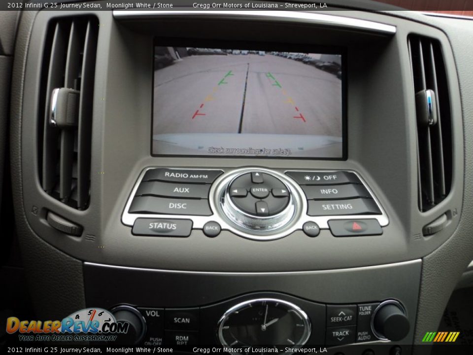 2012 Infiniti G 25 Journey Sedan Moonlight White / Stone Photo #14