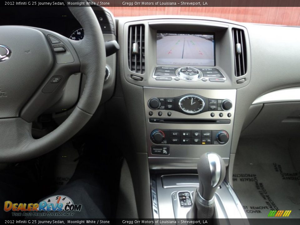 2012 Infiniti G 25 Journey Sedan Moonlight White / Stone Photo #15