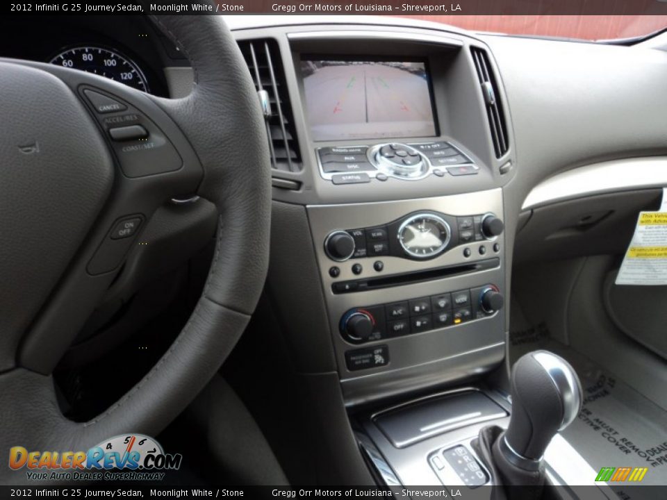 2012 Infiniti G 25 Journey Sedan Moonlight White / Stone Photo #16