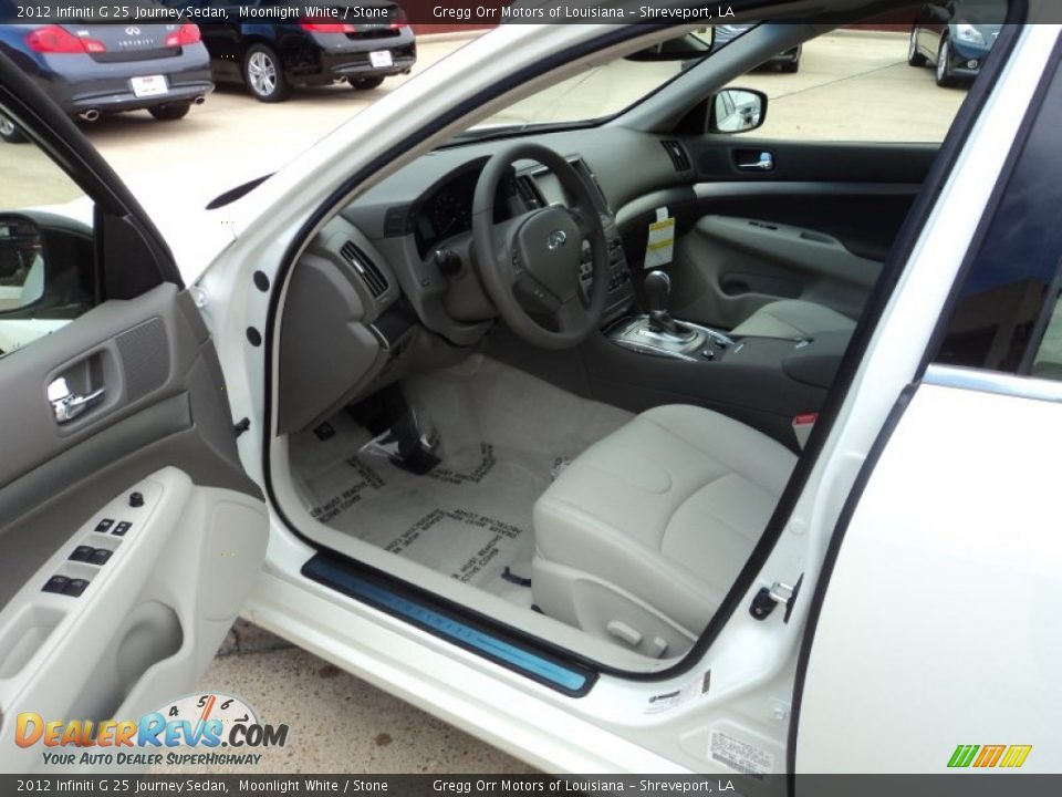 Stone Interior - 2012 Infiniti G 25 Journey Sedan Photo #18