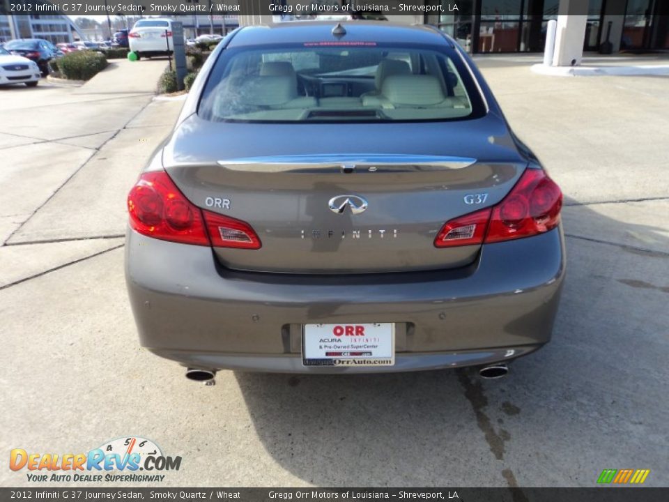 2012 Infiniti G 37 Journey Sedan Smoky Quartz / Wheat Photo #8