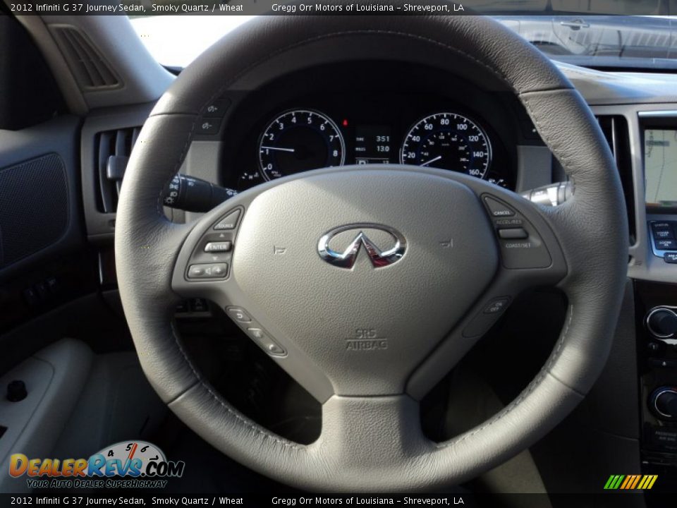 2012 Infiniti G 37 Journey Sedan Smoky Quartz / Wheat Photo #10
