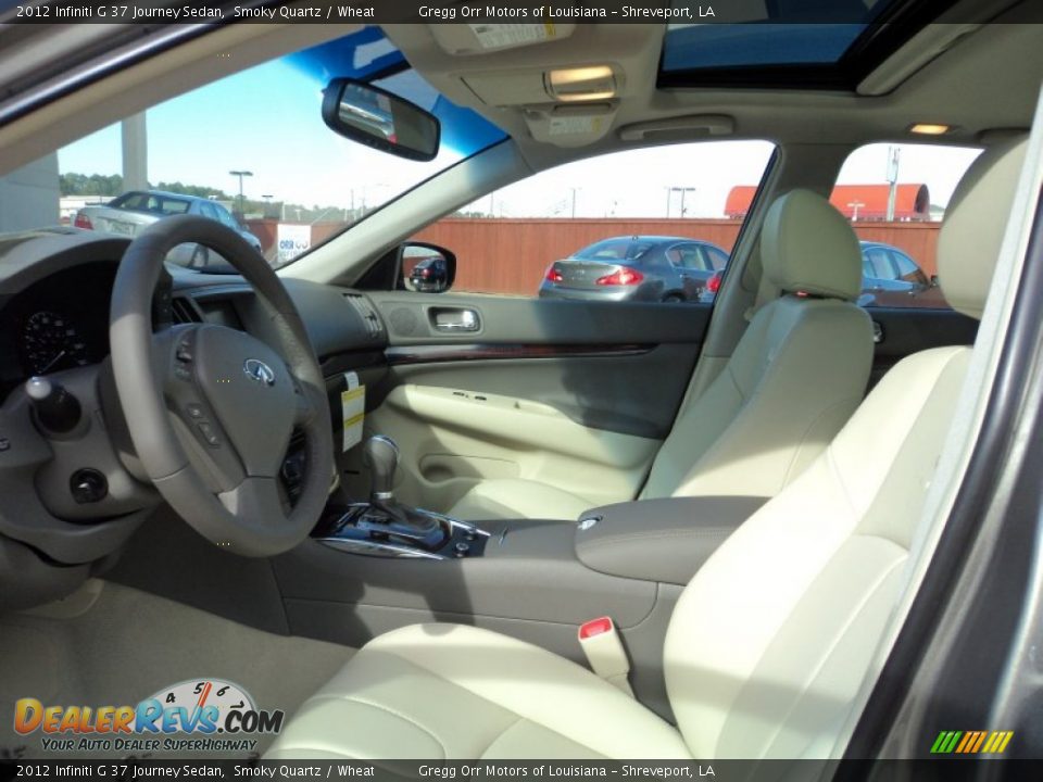 2012 Infiniti G 37 Journey Sedan Smoky Quartz / Wheat Photo #16