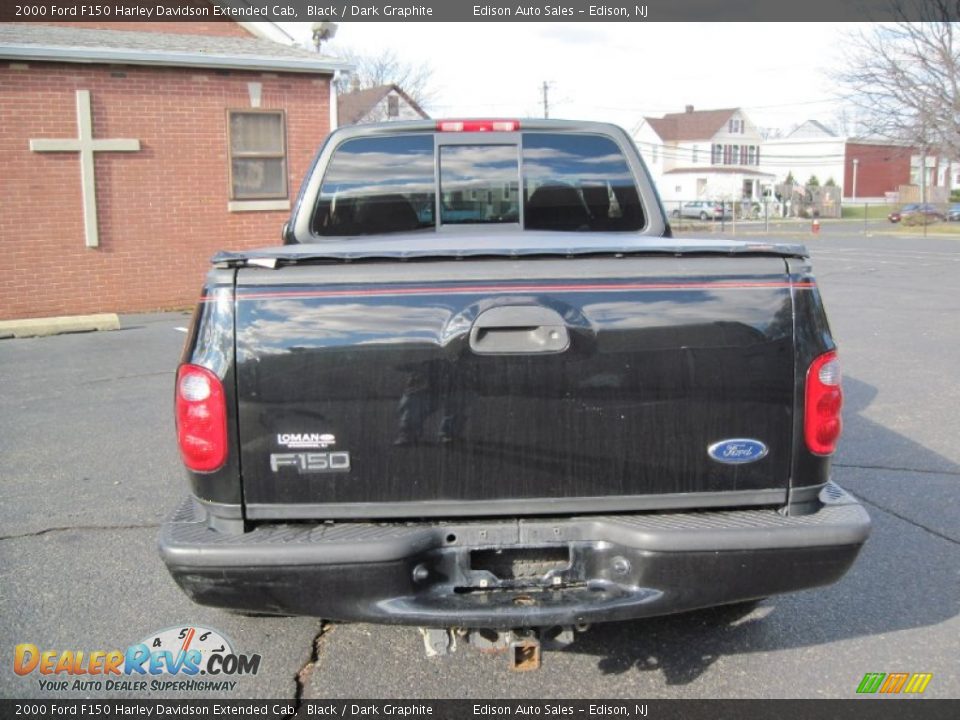 2000 Ford F150 Harley Davidson Extended Cab Black / Dark Graphite Photo #6