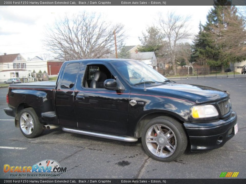Black 2000 Ford F150 Harley Davidson Extended Cab Photo #10