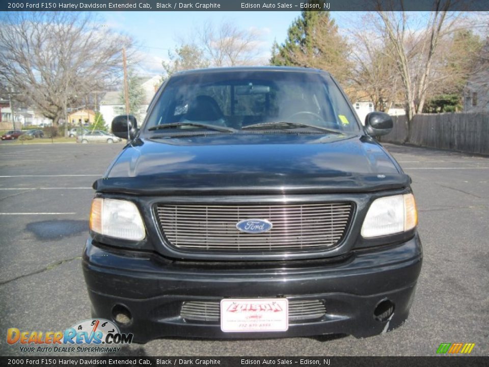 2000 Ford F150 Harley Davidson Extended Cab Black / Dark Graphite Photo #12